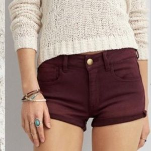 American Eagle Hi-Rise shortie shorts